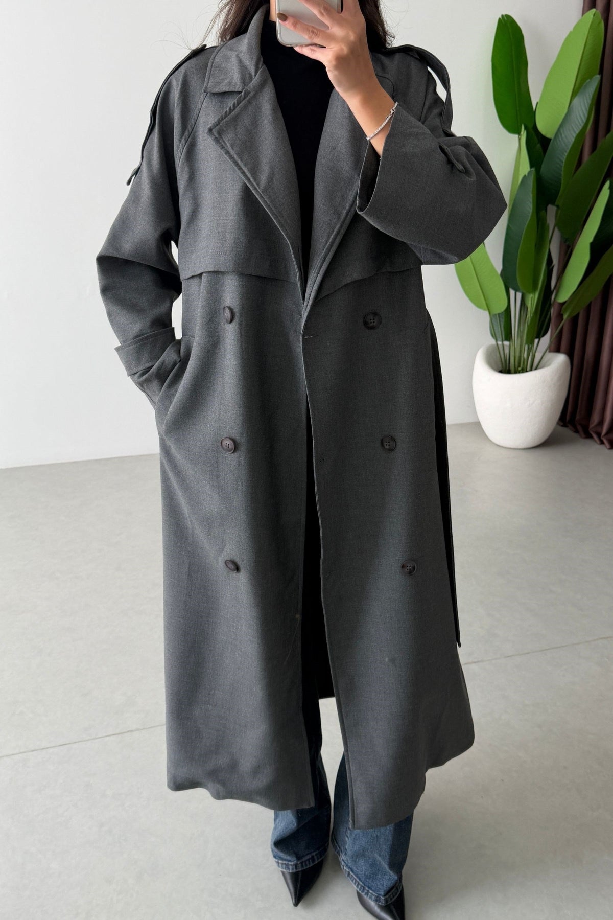 Lana - Trench-coat avec épaulettes