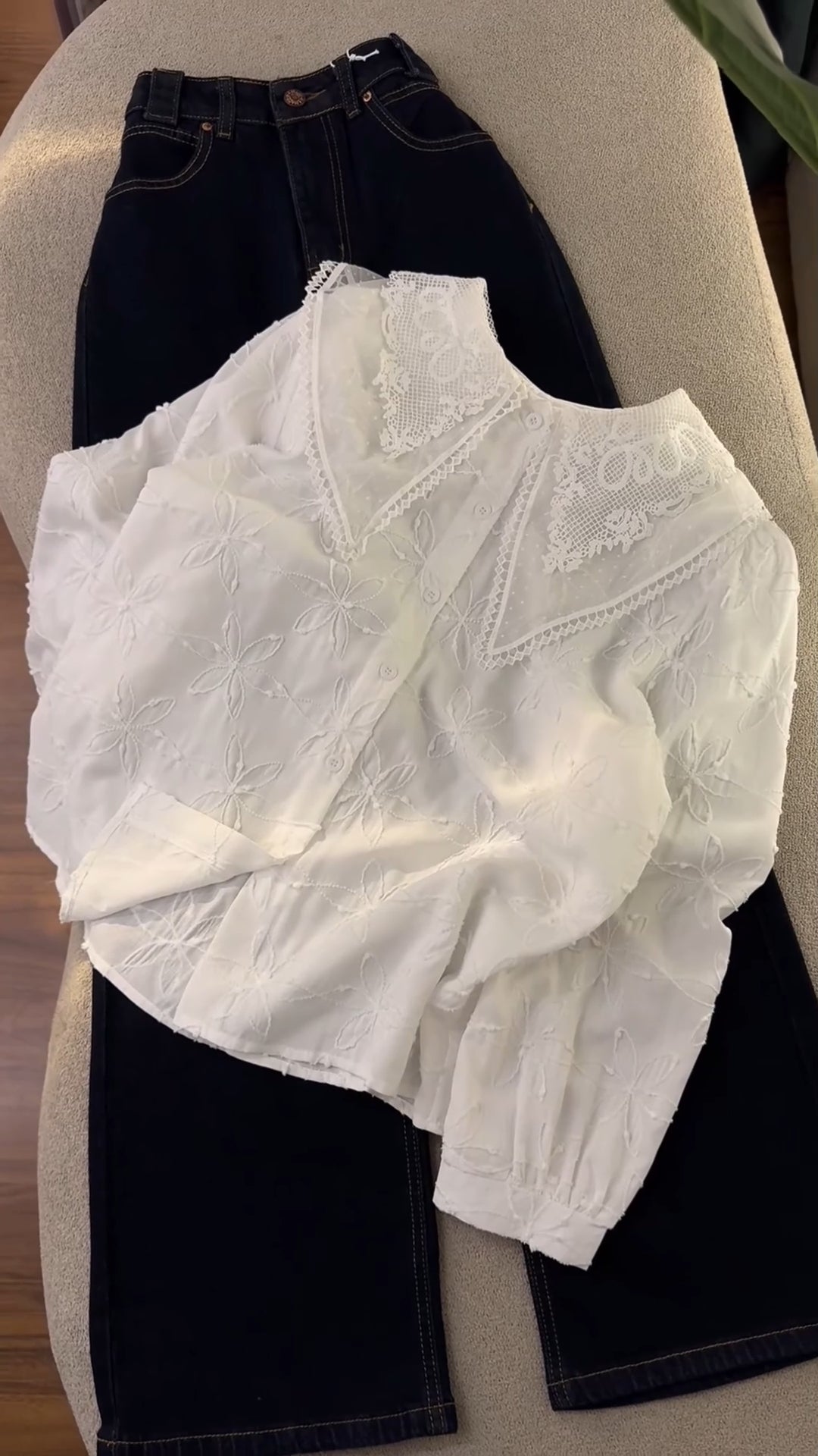 Chemise Victorienne Blanche 2