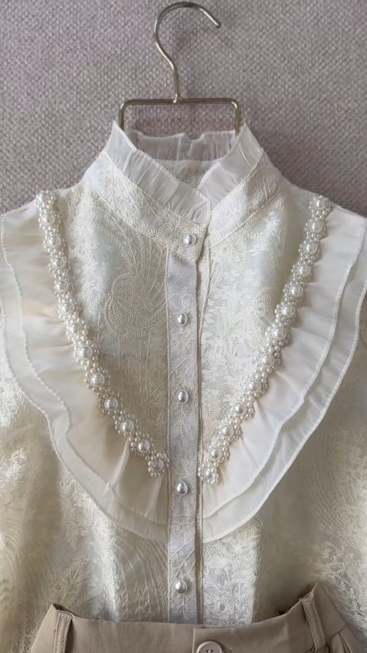 Chemise Victorienne Blanche