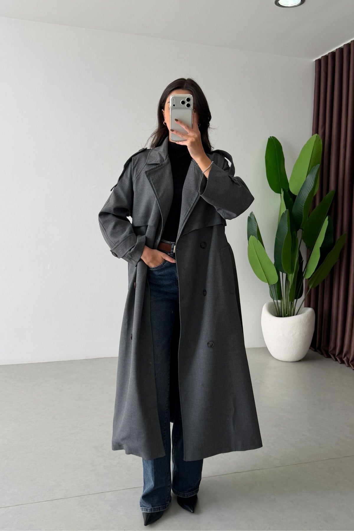 Lana - Trench-coat avec épaulettes