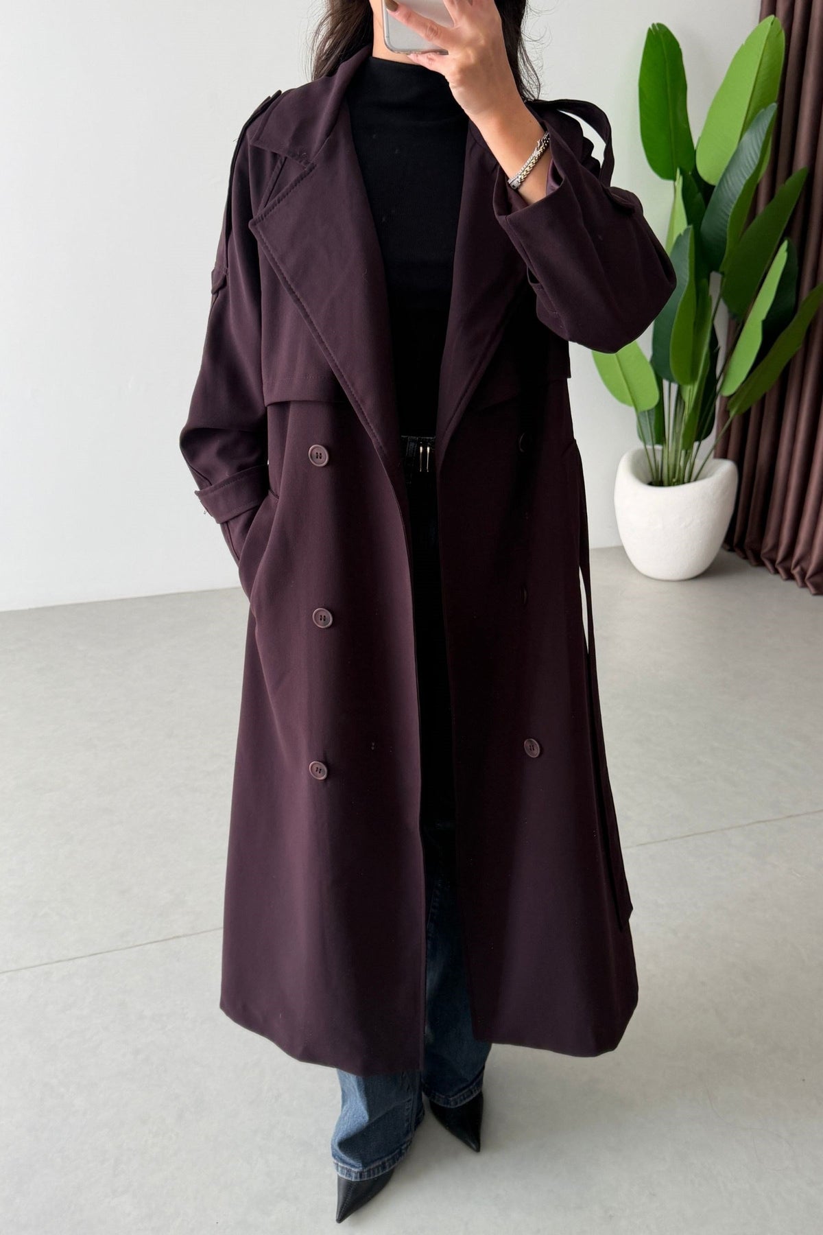 Lana - Trench-coat avec épaulettes