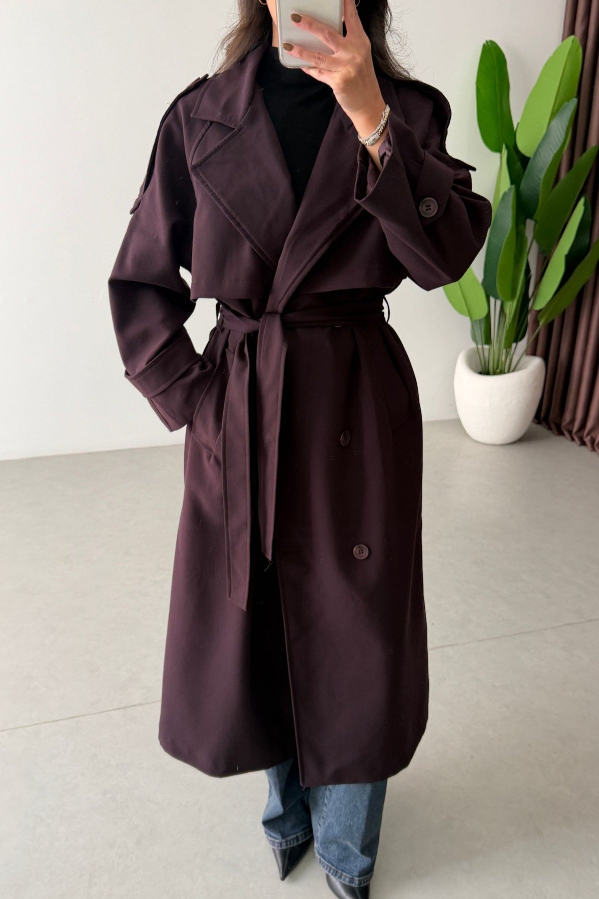 Lana - Trench-coat avec épaulettes